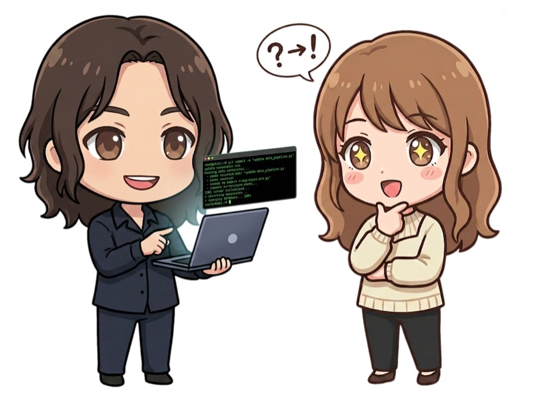 Claude Codeでターミナルを操作するイラスト